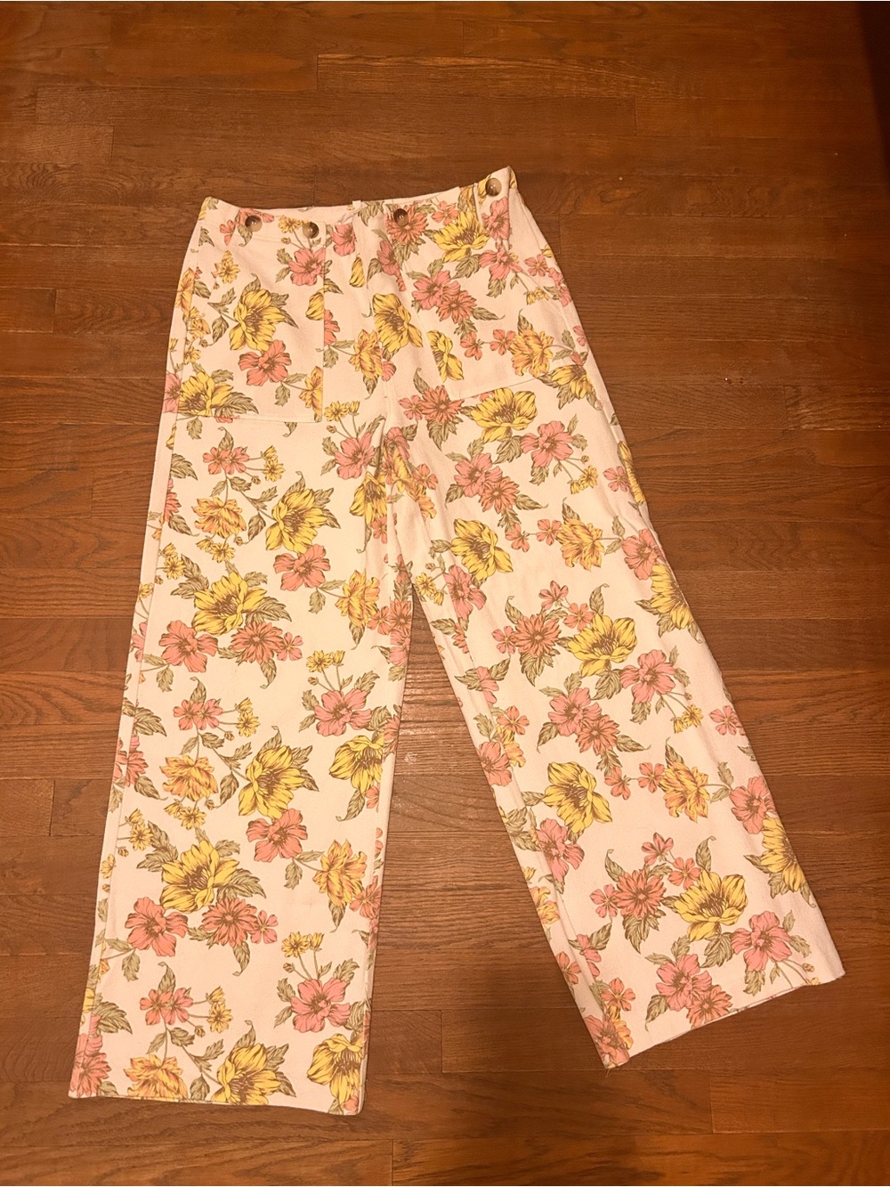Entro Women's Floral Wide-Leg Pants - NWOT
